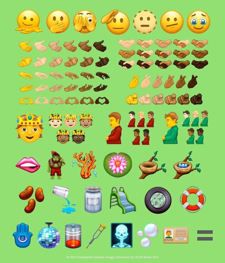 Eine ganze Reihe neuer Emojis wird Nutzern im kommenden Jahr mehr Ausdrucksmöglichkeiten geben.