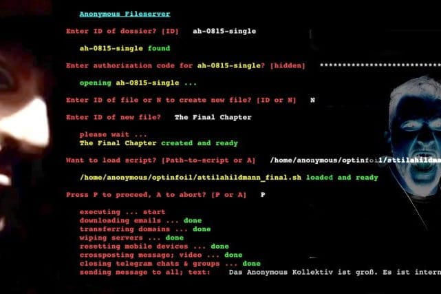Anonymous Germany kündigen das "finale Kapitel" im Kampf gegen Hildmann an: Die Hacktivisten haben eigenen Angaben zufolge die digitalen Kommunikationskanäle von Vegan-Koch, Verschwörungsschwurbeler und antisemitischem Hetzer Attila Hildmann lahmgelegt.