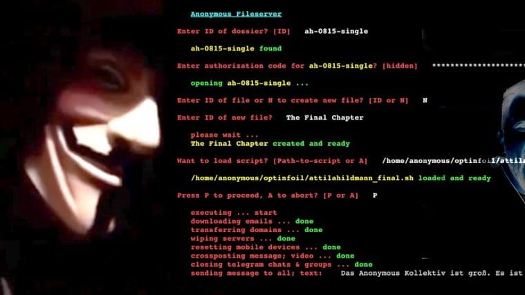 Anonymous Germany kündigen das "finale Kapitel" im Kampf gegen Hildmann an: Die Hacktivisten haben eigenen Angaben zufolge die digitalen Kommunikationskanäle von Vegan-Koch, Verschwörungsschwurbeler und antisemitischem Hetzer Attila Hildmann lahmgelegt.