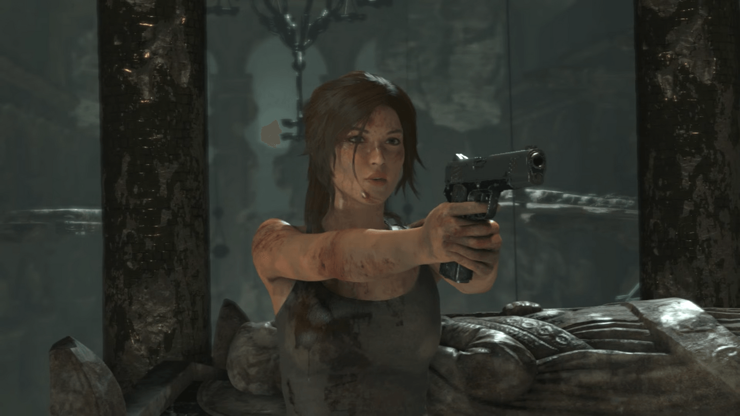 In Rise of the Tomb Raider (2015) wandelt sich die junge Lara von der mutigen Archäologin zur knallharten Kämpferin.