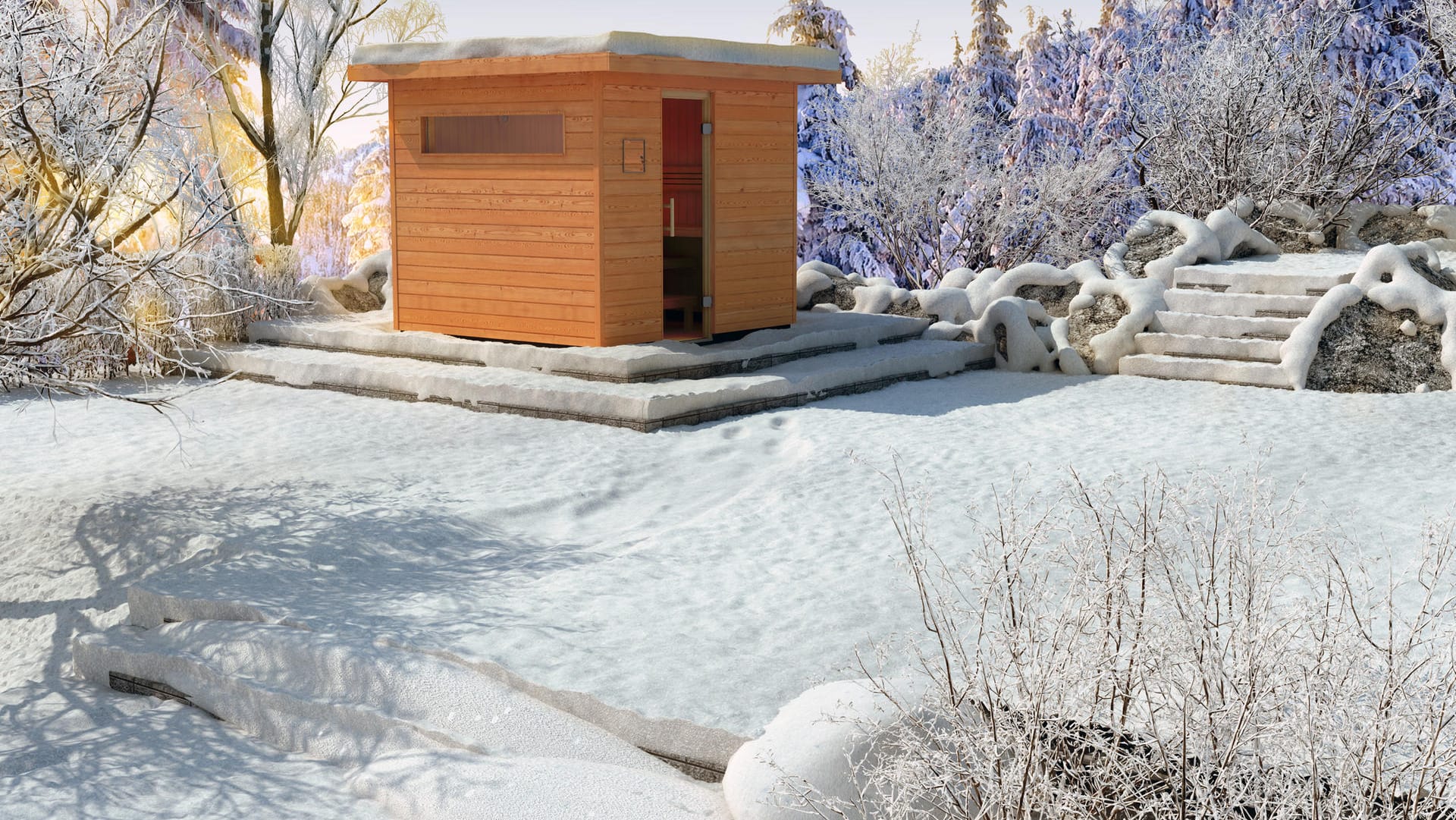 Eine eigene Sauna im Garten wird immer beliebter.