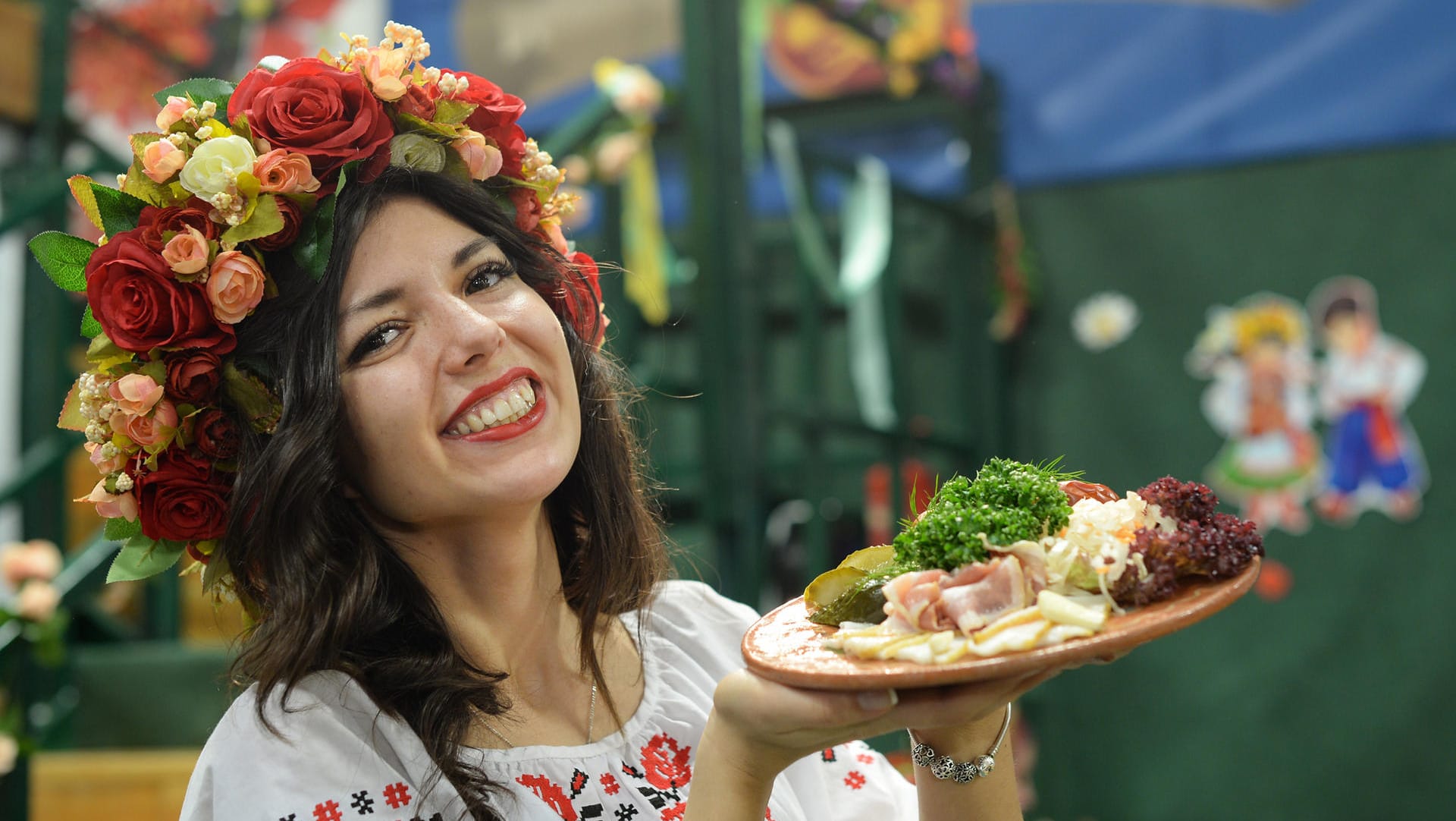 Leckereien aus der Ukraine auf der Internationalen Grünen Woche in Berlin.