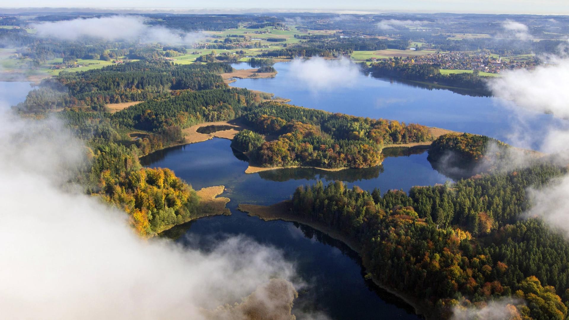 Blick über dem Krautsee zum Hartsee.