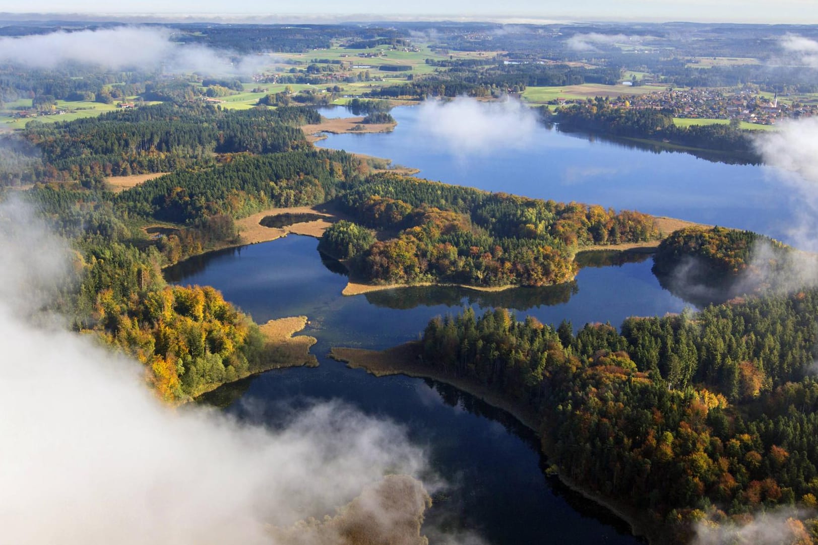 Blick über dem Krautsee zum Hartsee.