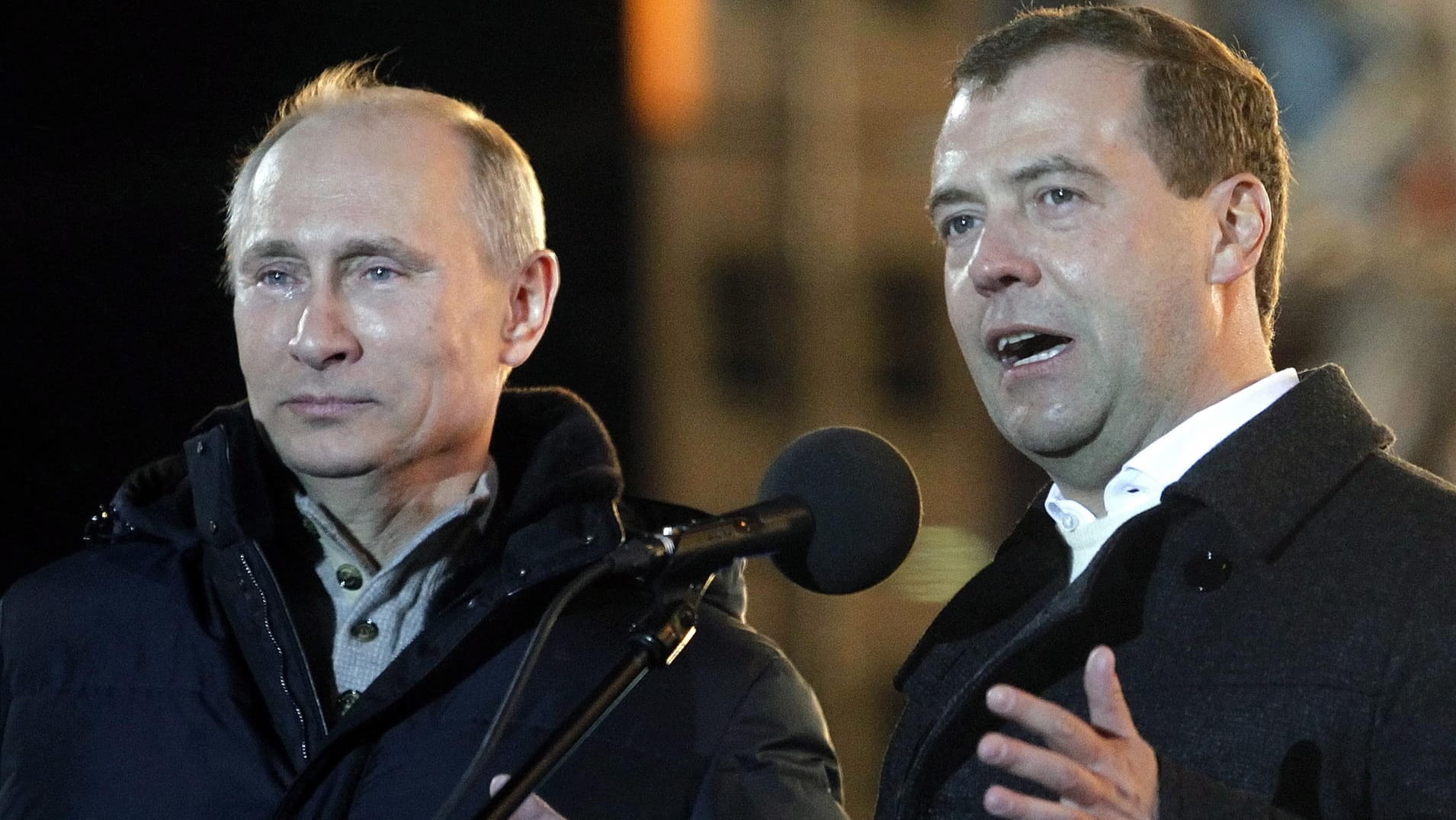 Wladimir Putin und Dmitri Medwedew