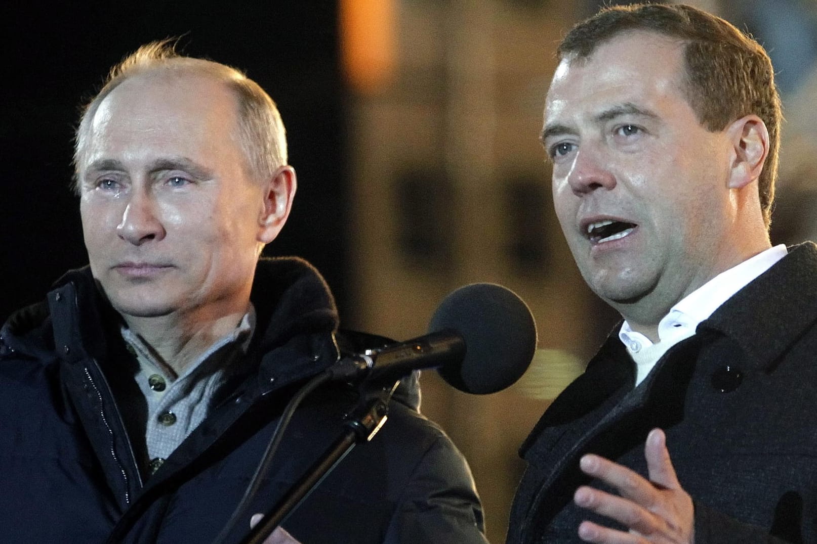 Wladimir Putin und Dmitri Medwedew