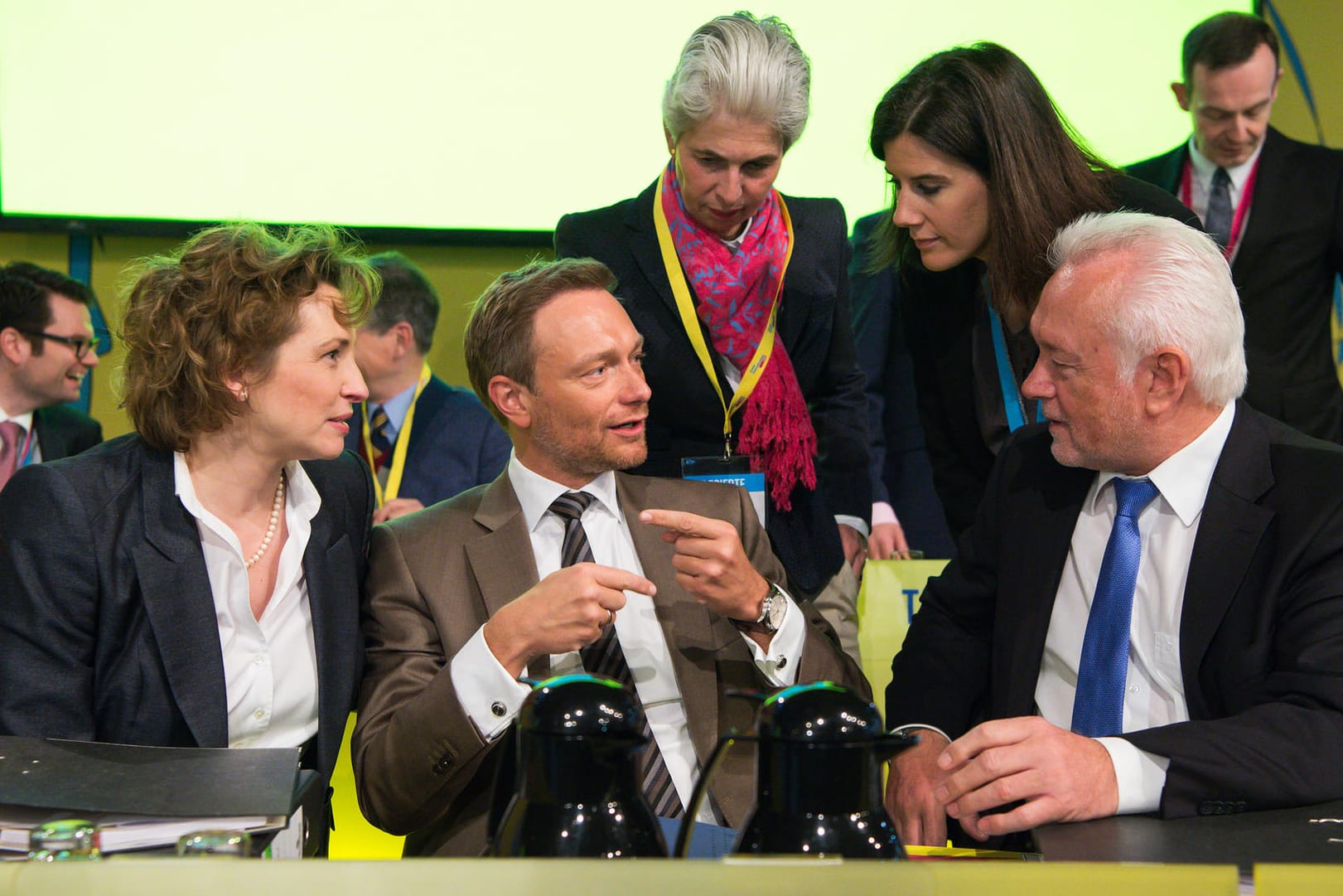 Spitzenpolitiker der FDP - wie Nicola Beer (Generalsekretärin), Christian Lindner (Bundesvorsitzender), Marie-Agnes Strack-Zimmermann, Katja Suding und Wolfgang Kubicki (stellvertretende Bundesvorsitzende) - sind laut einer "Forsa"-Umfrage bei vielen Deutschen unbekannt. (Archivbild)