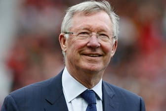 Sir Alex Ferguson im Stadion Old Trafford. 27 Jahre lang war er Trainer von Manchester United, gewann selbst in seiner letzten Saison die Meisterschaft.