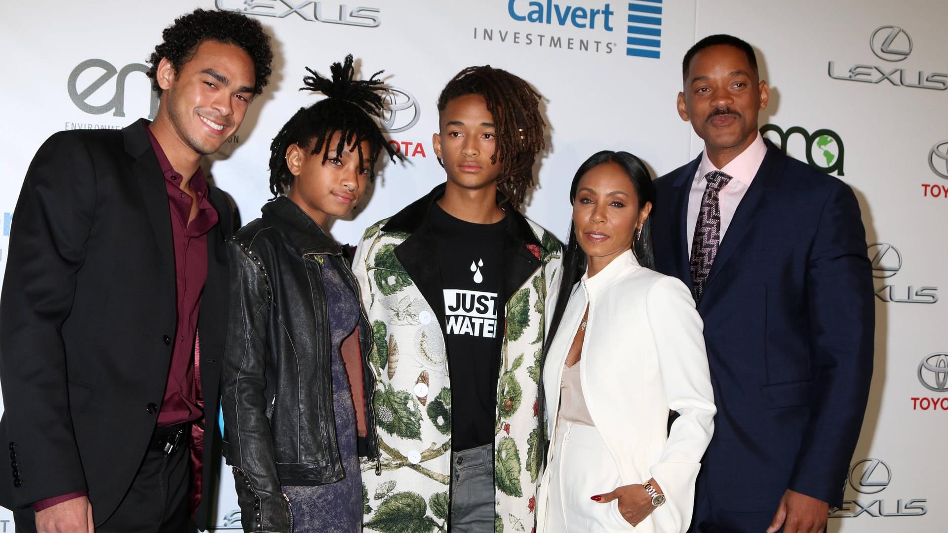 Familienbande: Trey, Willow und Jaden mit Jada Pinkett-Smith und Ehemann Will Smith.