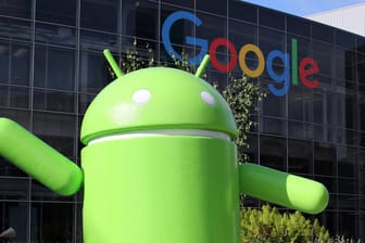 Eine Android-Figur auf dem Firmencampus: Googles Entwicklerkonferenz startet am Dienstag.