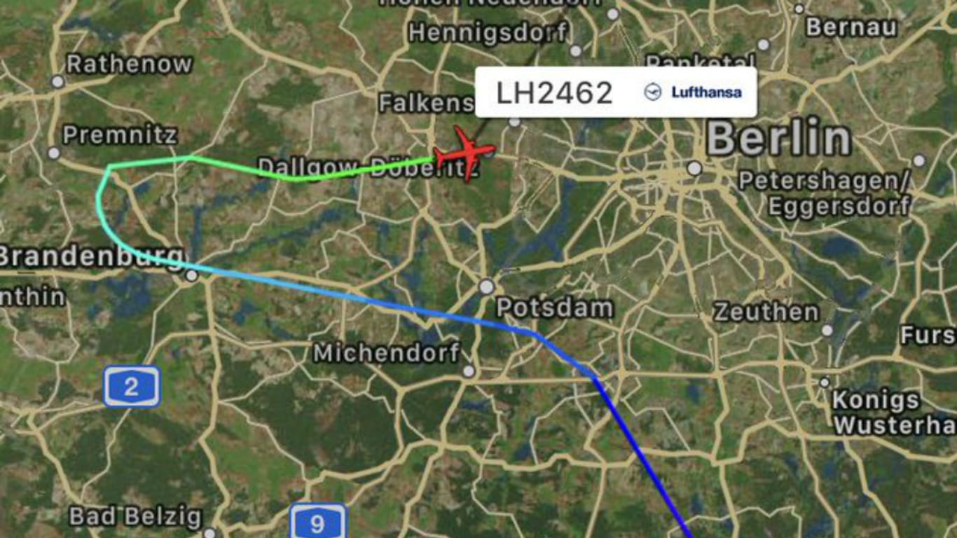 Berlin statt Helsinki: Eine Lufthansa-Maschine musste am Montag wegen eines Notfalls in Tegel landen.