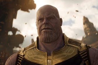 Josh Brolin als Thanos in einer Szene des Films "Avengers 3: Infinity War".
