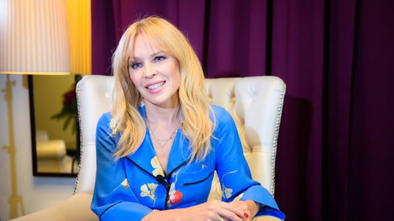 Kylie Minogue im April beim Interview in Berlin.
