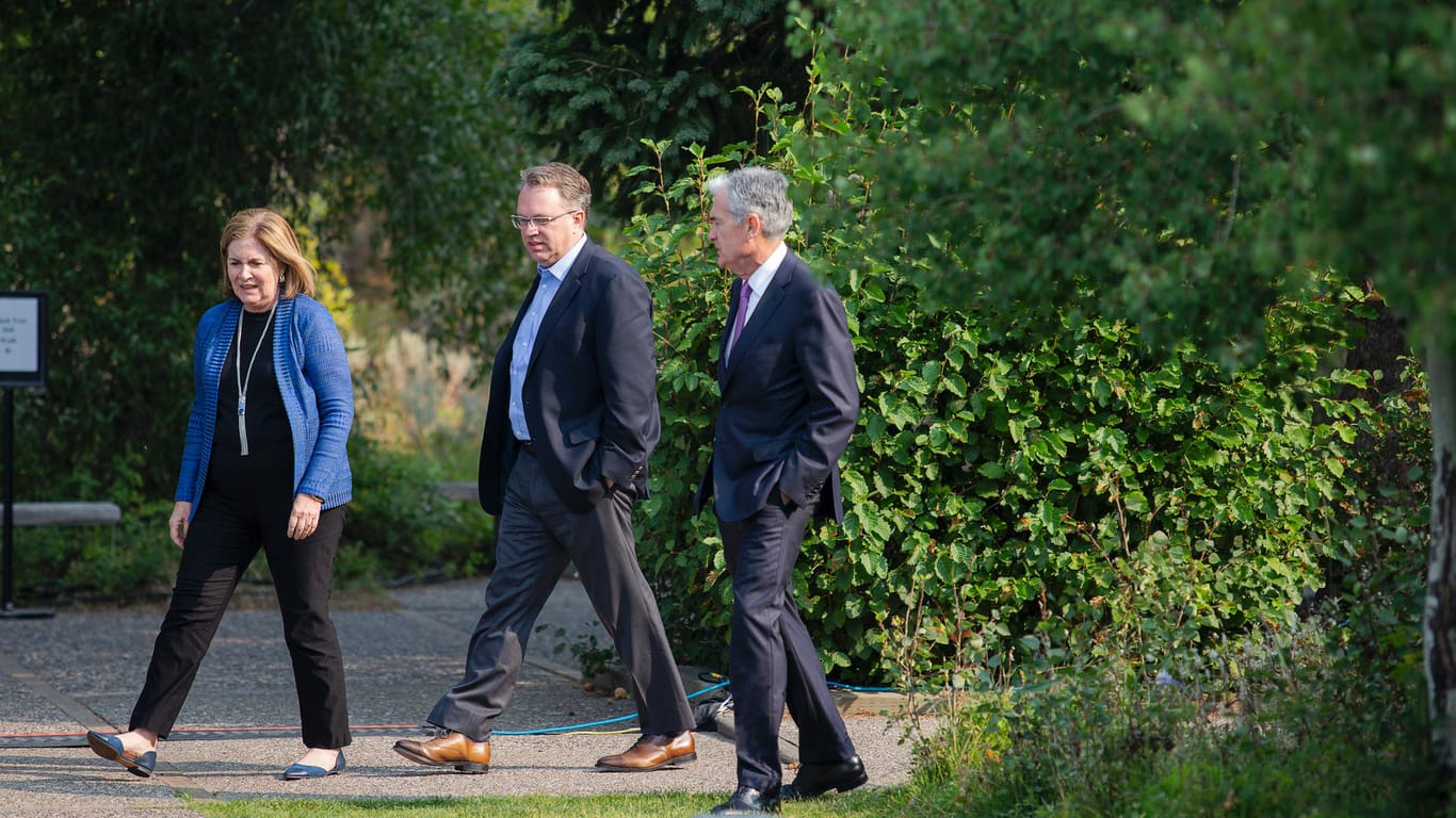 Esther George, John Williams, Jerome Powell in Jackson Hole