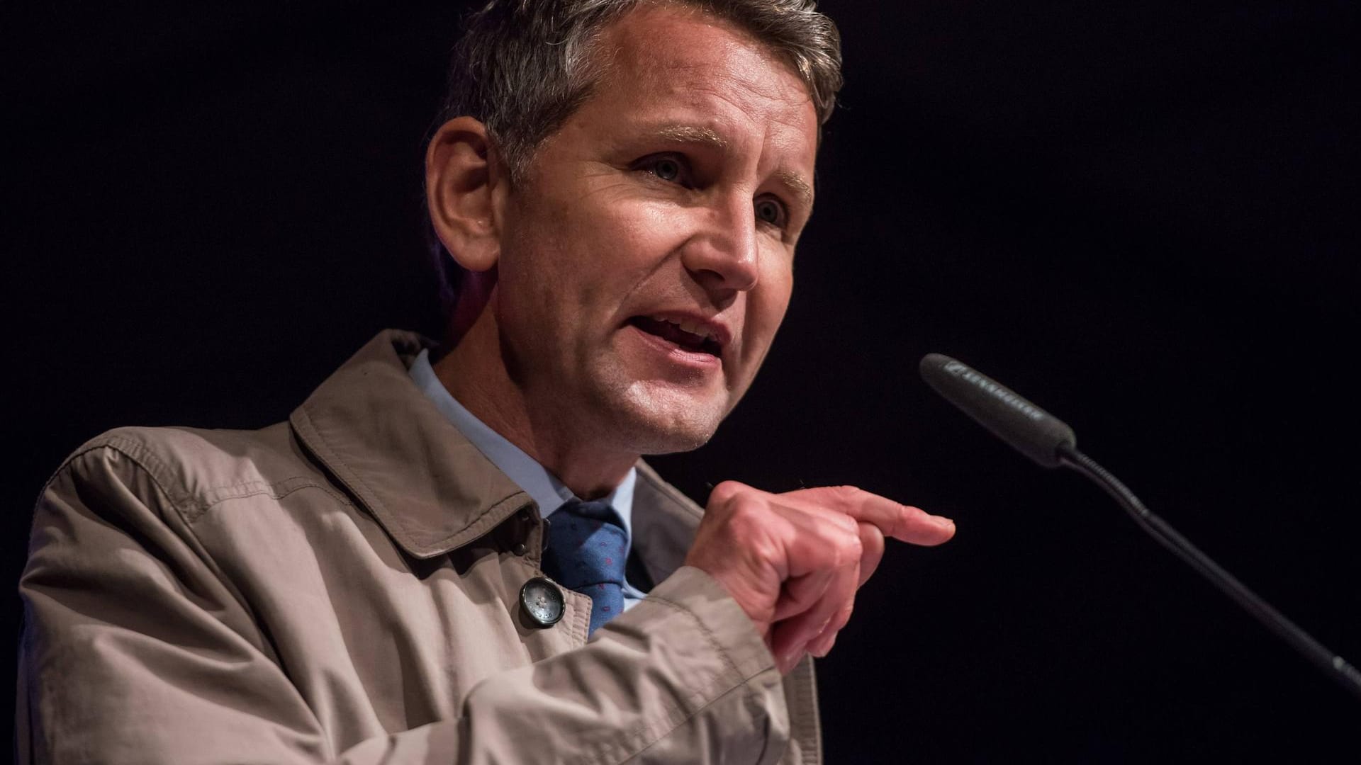Der Thüringer AfD-Landesvorsitzende Björn Höcke: Die Parteispitze attestierte ihm im Ausschlussverfahren eine Nähe zum Nationalsozialismus – dann stellte sie das Verfahren ein. Der Thüringer AfD-Landesvorsitzende Björn Höcke: Die Parteispitze attestierte ihm im Ausschlussverfahren eine Nähe zum Nationalsozialismus – dann stellte sie das Verfahren ein.