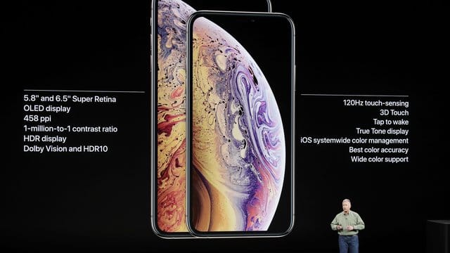 Die Modelle Xs und Xs Max haben erneut einen kontrastreiches Display mit OLED-Technologie. Die Modelle Xs und Xs Max haben erneut einen kontrastreiches Display mit OLED-Technologie.