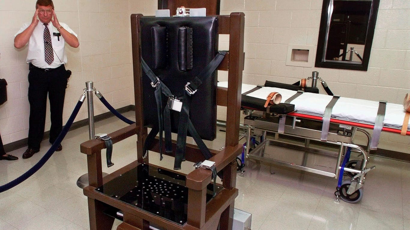 Der elektrische Stuhl im Riverbend Hochsicherheitsgefängnis in Nashville, Tennessee: In den USA wurde das erste Mal seit fünf Jahren ein Häftling mit dem elektrischen Stuhl hingerichtet.