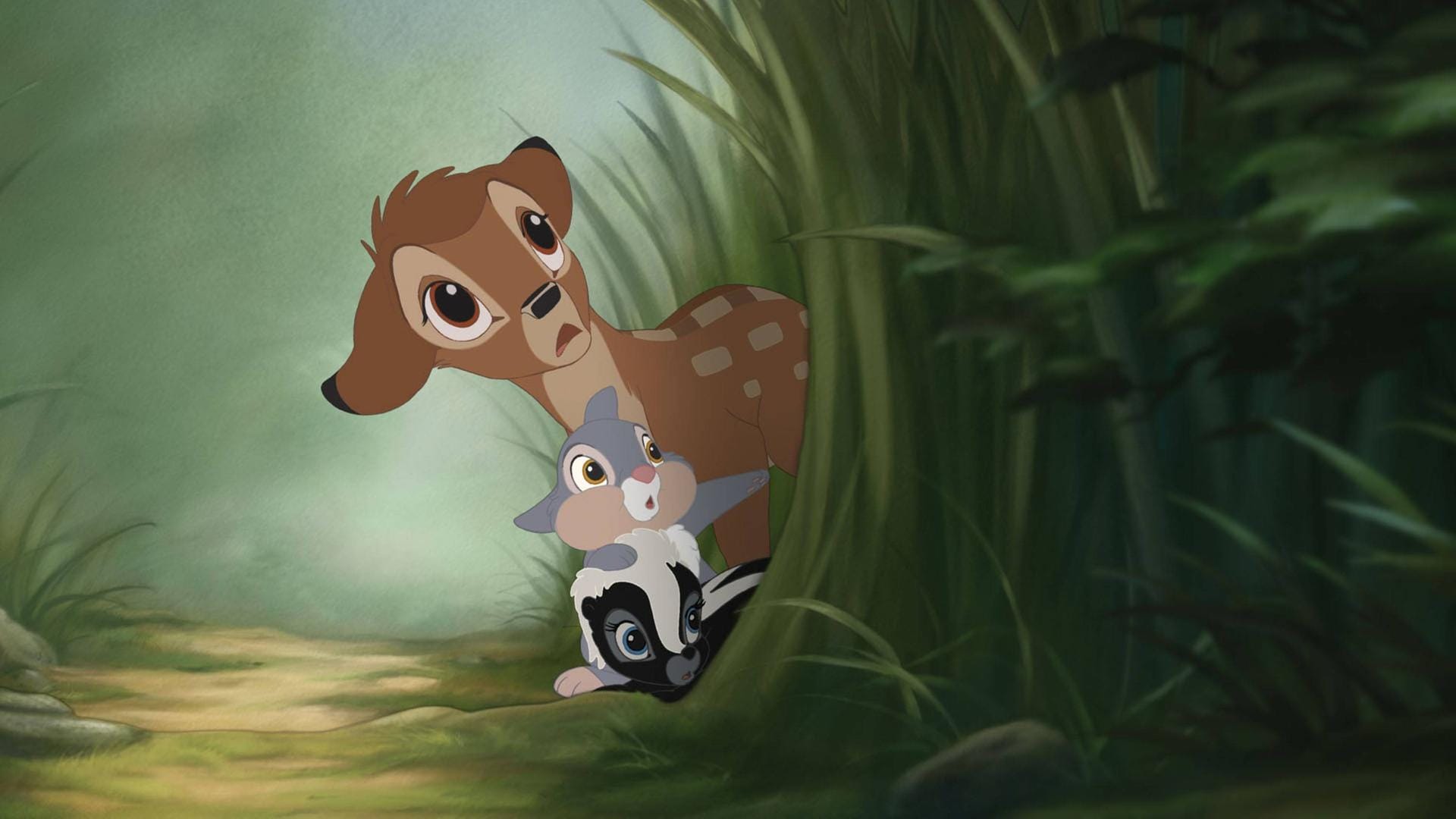 Eine Szene aus "Bambi": Ein WIlderer in den USA muss im Gefängnis "Bambi" schauen.