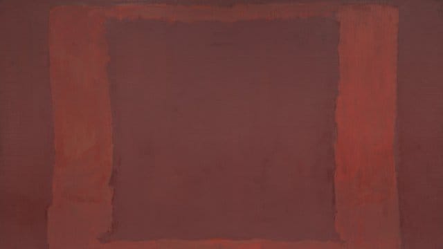 Das Rothko-Werk "Untitled" (1959), Öl auf Leinwand. Das Rothko-Werk "Untitled" (1959), Öl auf Leinwand.