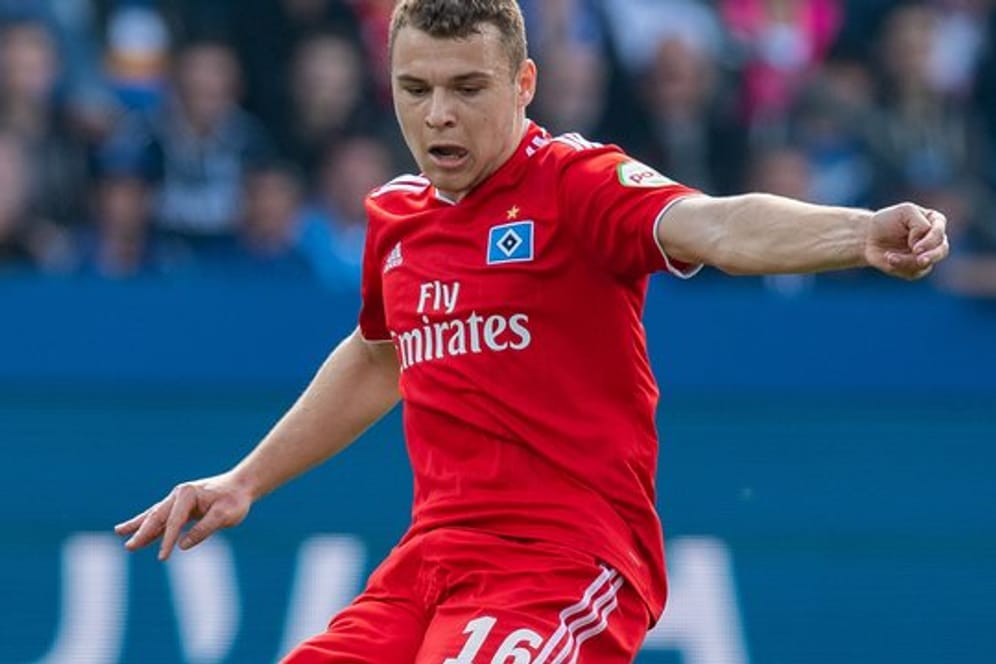 HSV-Spieler Vasilije Janjicic wird wohl im Spiel gegen den FC Magdeburg fehlen.