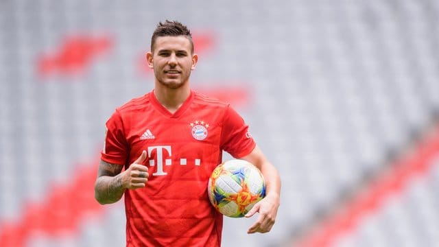 Sprach sogar schon ein paar Worte Deutsch: Lucas Hernández.