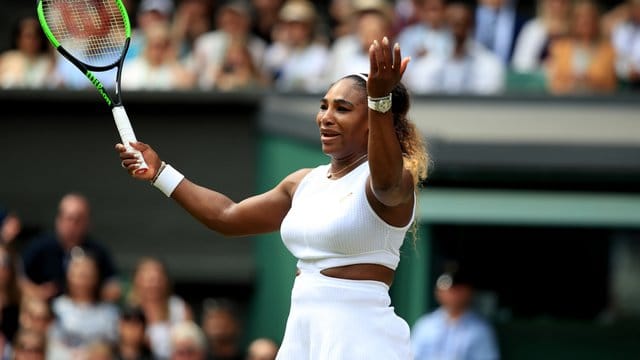 Verzweifelt: Serena Williams war im Wimbledon-Finale gegen Simona Halep chancenlos.