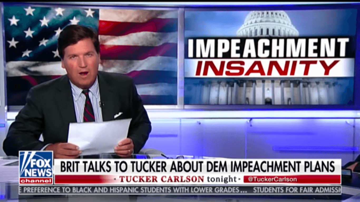 Tucker Carlson am Dienstag: Hier geht es um den Impeachment-"Irrsinn".