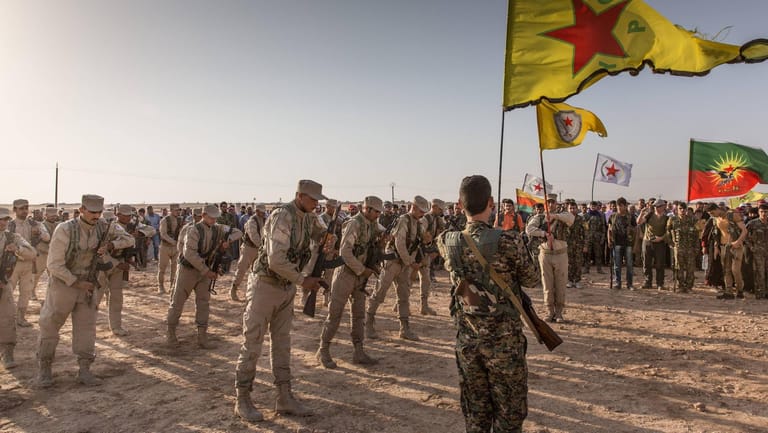 Die kurdische Miliz YPG im Norden Syriens.