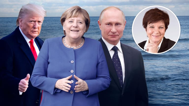 Trump, Merkel und Putin: Um zu verstehen, was den Zorn des US-Präsidenten erregt hat, muss man die geplante und fast fertig gebaute Ostseepipeline Nord-Stream 2 genauer anschauen.