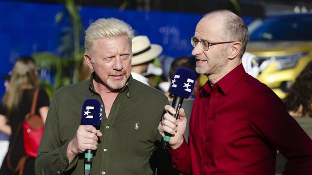 Bei den Australian Open vor allem als TV-Experte im Einsatz: Boris Becker (l).