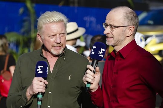 Bei den Australian Open vor allem als TV-Experte im Einsatz: Boris Becker (l).