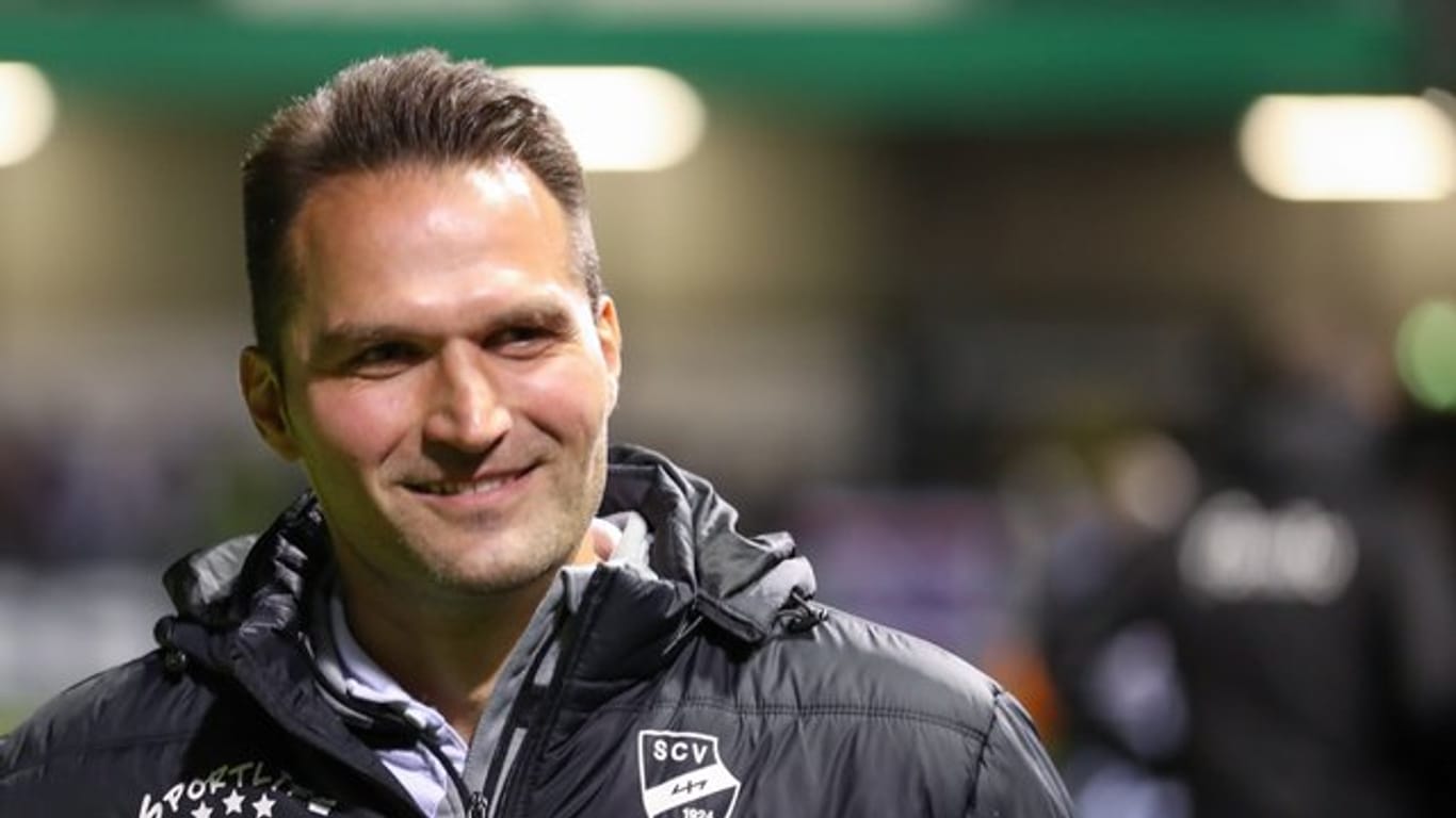 Trainer Guerino Capretti will den SC Verl an seinem Geburtstag im Pokal zum Erfolg führen.