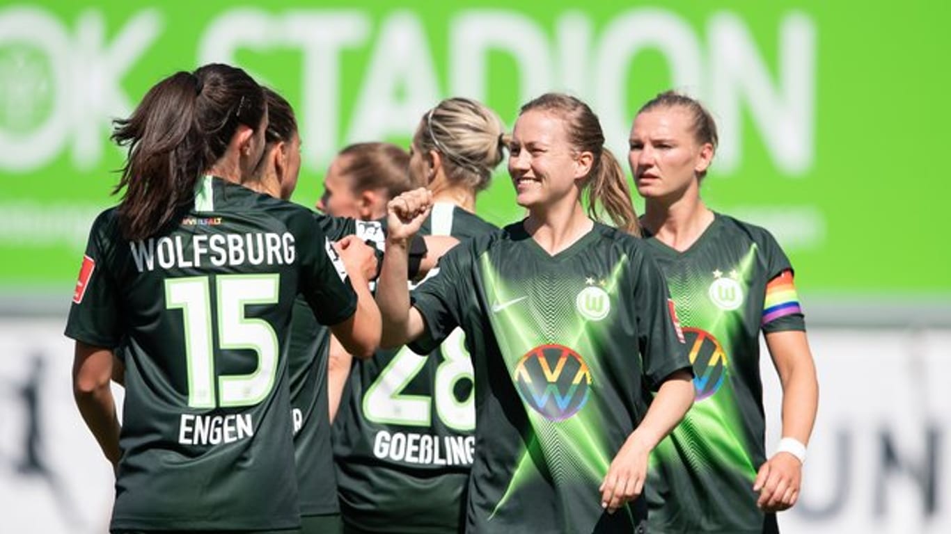 Die Fußballerinnen des VfL Wolfsburg erreichten das Halbfinale.