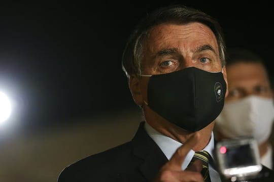 "Brauchen keine Leute von außerhalb, die uns Tipps bei der Gesundheit hier geben": Brasiliens Präsident Jair Bolsonaro.