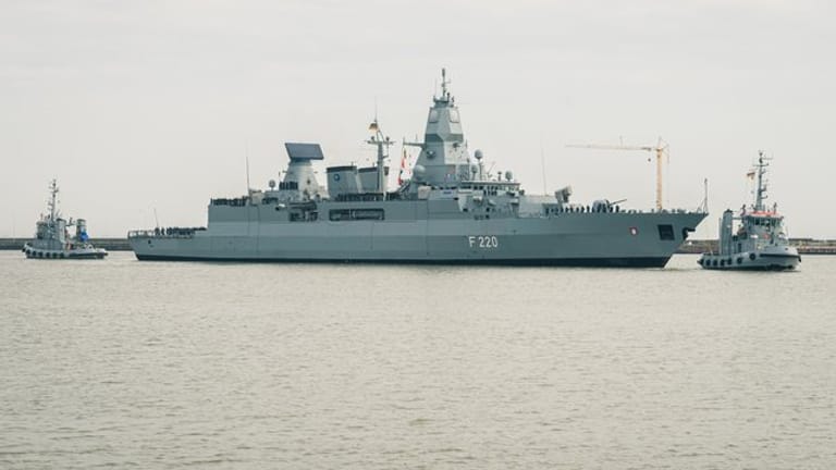 Deutschland schickt die Fregatte "Hamburg" für einen EU-Marineeinsatz vor Libyen ins Mittelmeer.