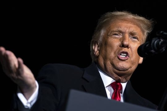 "Sie versuchen, Biden zu schützen": Donald Trump.