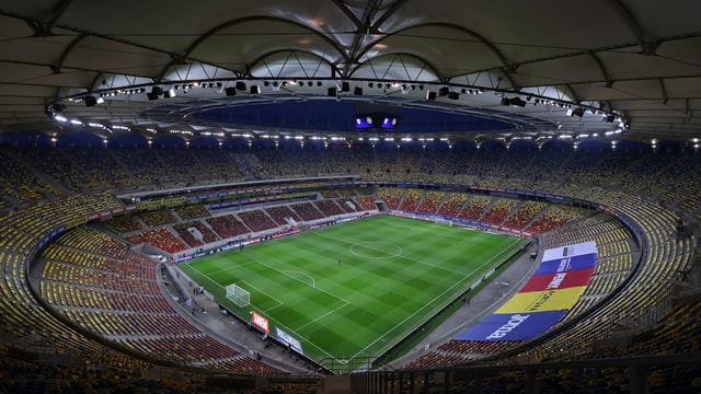 Blick in das Stadion vor dem Spiel.