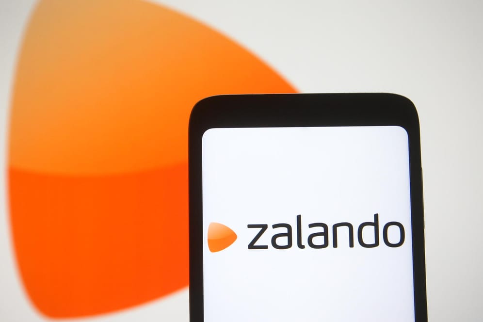 In this photo illustration a Zalando logo of a European e-