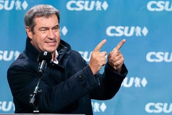Der bayerische Ministerpräsident Markus Söder (CSU) fürchtet einen "historischen Linksrutsch".
