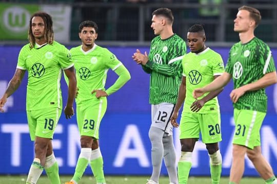 Die Wolfsburger verzichteten trotz ihres Sieges auf einen großen Jubel.