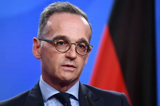 Außenminister Heiko Maas bei einer Pressekonferenz zur Situation in Afghanistan.