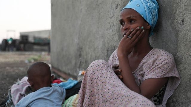 Flüchtlinge aus der äthiopischen Konfliktregion Tigray.
