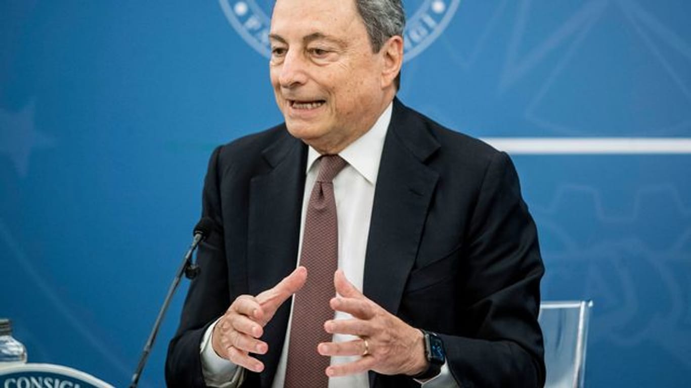 Italiens Ministerpräsident Mario Draghi setzt im Kampf gegen das Coronavirus auf den "Grünen Pass".