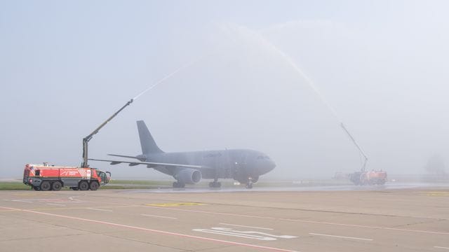 Letzte Landung für den Airbus A310 in Hannover.