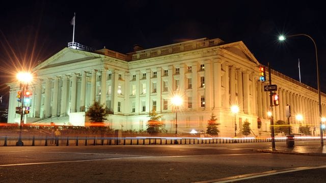 Das Finanzministerium der Vereinigten Staaten von Amerika. Das Finanzministerium der Vereinigten Staaten von Amerika.