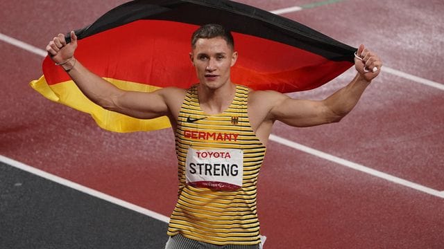 Lief über 200 Meter zu Silber: Felix Streng.