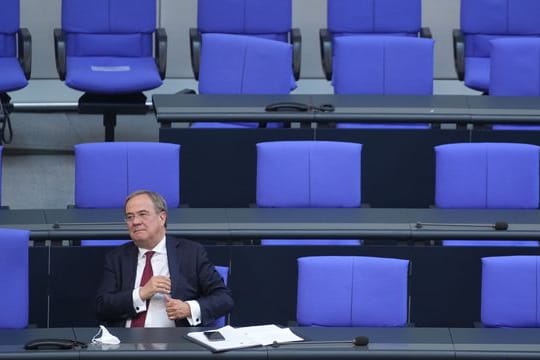 Kann mit den neuen Umfragezahlen alles andere als zufrieden sein: Unionskanzlerkandidat Armin Laschet.