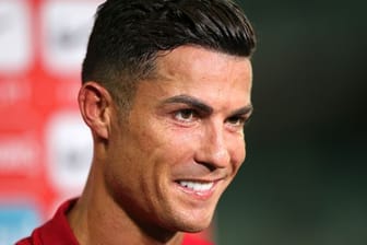 Absolvierte nach seiner Rückkehr sein erstes Training bei Manchester United: Cristian Ronaldo.