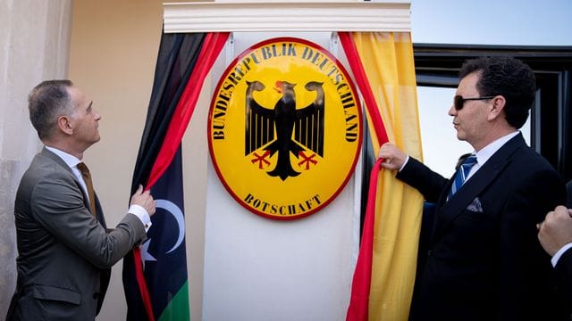 Außenminister Heiko Maas eröffnet in Tripolis die neue Botschaft der Bundesrepublik Deutschland.