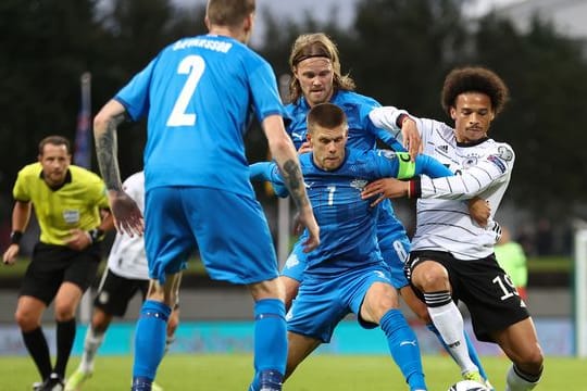 War bei der Nationalmannschaft gut in Form: Leroy Sané (r).